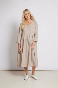 Journee Baggy Italian Linen Dress