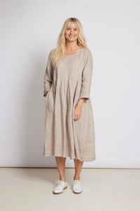 Journee Baggy Italian Linen Dress