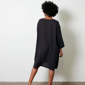 Italian Linen straight edge dress