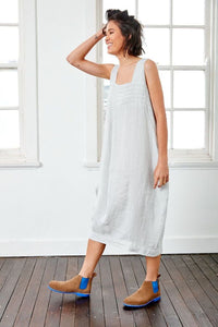 Montaigne Paris, Italian Linen Luca Dress | Silver, The Corner Store Yamba, Linen Dress, Linen Cltohing