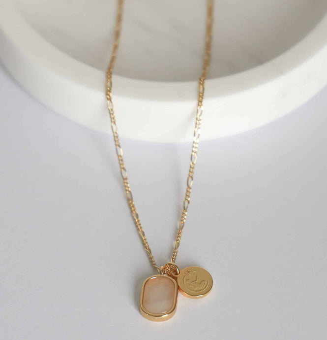 Moonstone Necklace in Gold