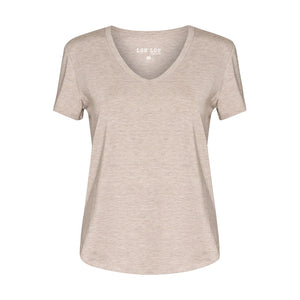 Veronica V Neck Tee - Linen