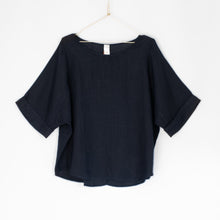 Load image into Gallery viewer, Montaigne Paris Italian Linen Mia Top The Corner Store Yamba Sérénité (curved hemline) linen top