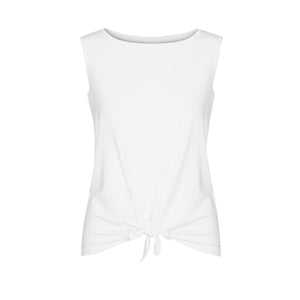 The Billie Tie Front Tank | White
