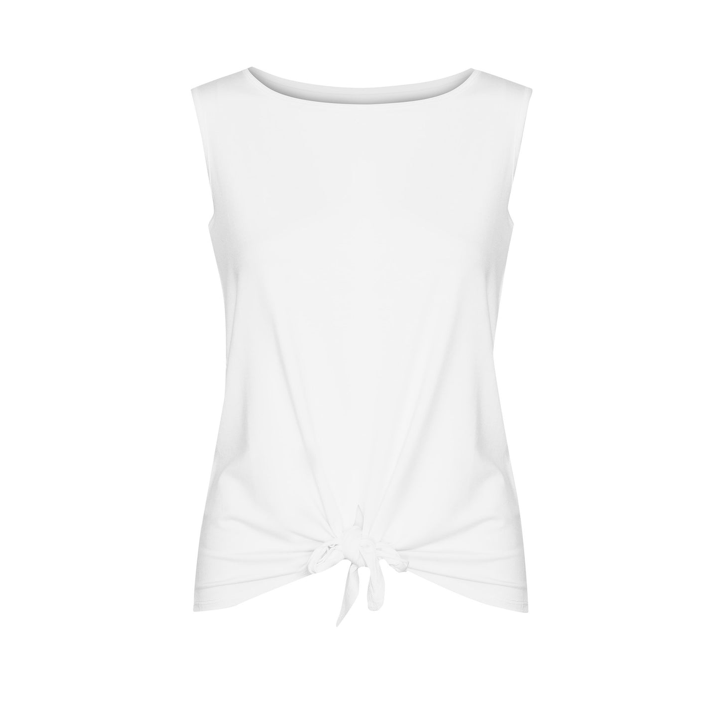 The Billie Tie Front Tank | White