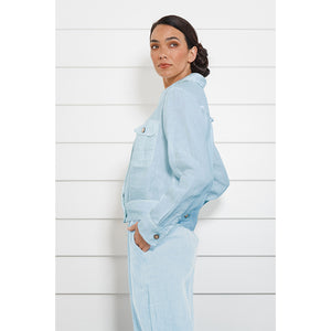 Alamia Jacket W Pocket  Sky Blue