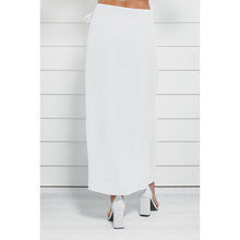 Load image into Gallery viewer, Kalia Tie Waist Skirt White