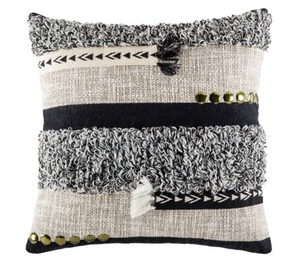 Bitza Black Cushion