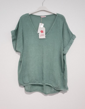 Load image into Gallery viewer, Plain Italian Linen Tee - Siena