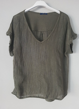 Load image into Gallery viewer, Plain Italian Linen Tee - Siena