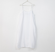 Load image into Gallery viewer, Montaigne Paris Italian Linen Stella Slip Dress