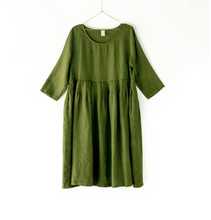 Load image into Gallery viewer, Montaigne Paris Italian Linen Tuscany Dress Journee Baggy Linen Dress The Corner Store Yamba