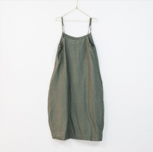 Load image into Gallery viewer, Montaigne Paris Italian Linen Stella Slip Dress