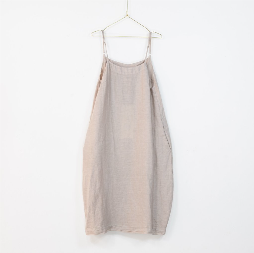 Montaigne Paris Italian Linen Stella Slip Dress