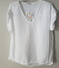 Load image into Gallery viewer, Plain Italian Linen Tee - Siena