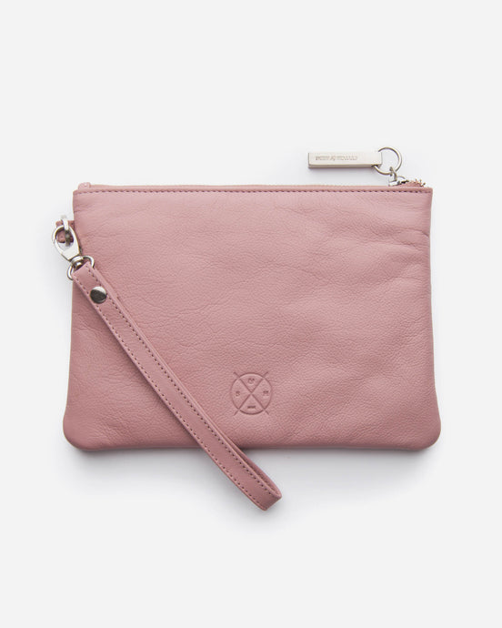 Stitch & Hide - Cassie Clutch - Dusty Rose - The Corner Store Yamba