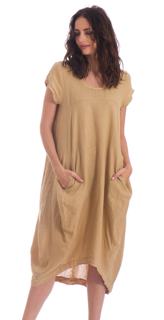 Talia Benson Italian Linen Positano Dress - The Corner Store Yamba Talia Benson Italian Linen Positano Dress - The Corner Store Yamba