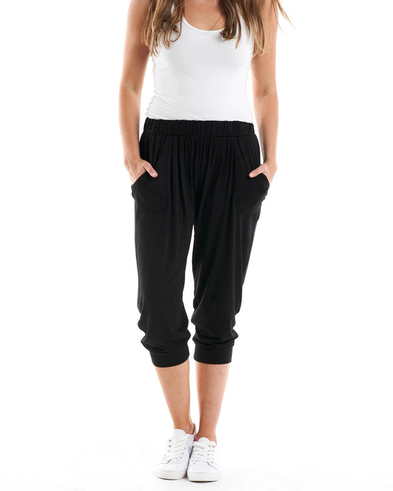 Tokyo 3/4 Pant - Black
