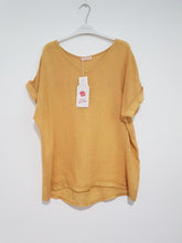 Load image into Gallery viewer, Italian Linen T-Shirt - Verona Tee, Italian Linen t-shirt, Italian Linen Top, Linen Top, The Corner Store Yamba