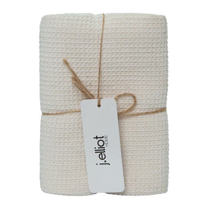 Waffle Tea Towel Ivory