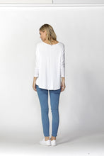 Load image into Gallery viewer, Milan 3/4 Sleeve Top - White