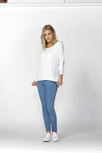 Load image into Gallery viewer, Milan 3/4 Sleeve Top - White