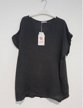 Load image into Gallery viewer, Italian Linen T-Shirt - Verona Tee, Italian Linen t-shirt, Italian Linen Top, Linen Top, The Corner Store Yamba