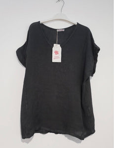 Italian Linen T-Shirt - Verona Tee, Italian Linen t-shirt, Italian Linen Top, Linen Top, The Corner Store Yamba