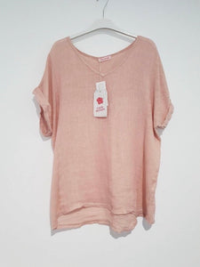 Italian Linen T-Shirt - Verona Tee, Italian Linen t-shirt, Italian Linen Top, Linen Top, The Corner Store Yamba