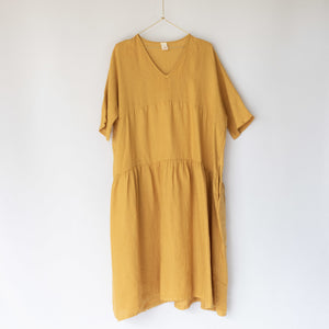 Louloute Linen Smock Dress with Pockets