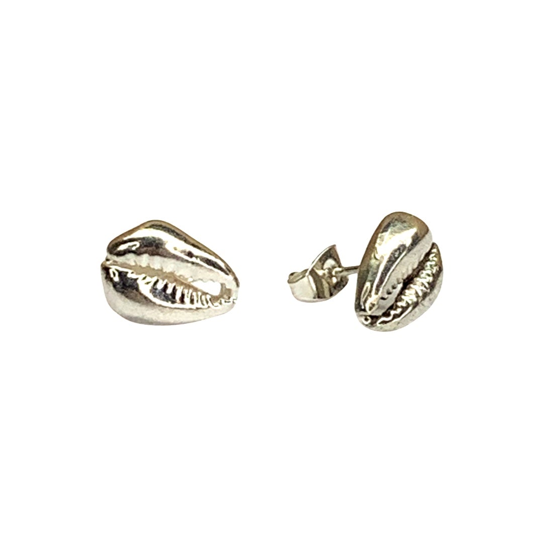 Cowrie shell outlet stud earrings