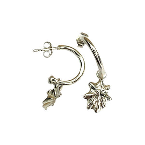 star shell hoop earrings