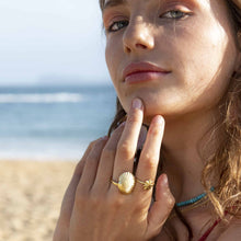 Load image into Gallery viewer, adjustable clam shell ring