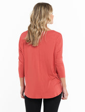 Load image into Gallery viewer, Milan 3/4 Sleeve Top Dusty Brick