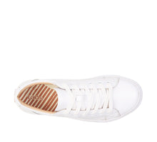 Load image into Gallery viewer, Taos Footwear. PLIM SOUL LUX white leather sneaker by Taos. Womens footwear, womens white sneakers, shoe store yamba, white leather sneaker.